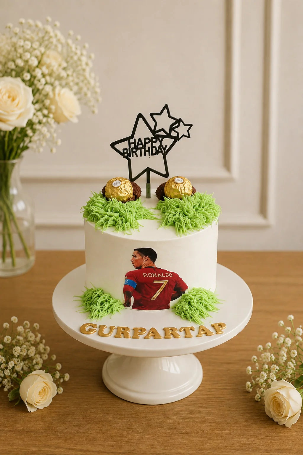 Handcrafted Pastel Mix Elegant Birthday Cake #22 baked fresh by The Baking Kaur, Thapar Nagar, Meerut