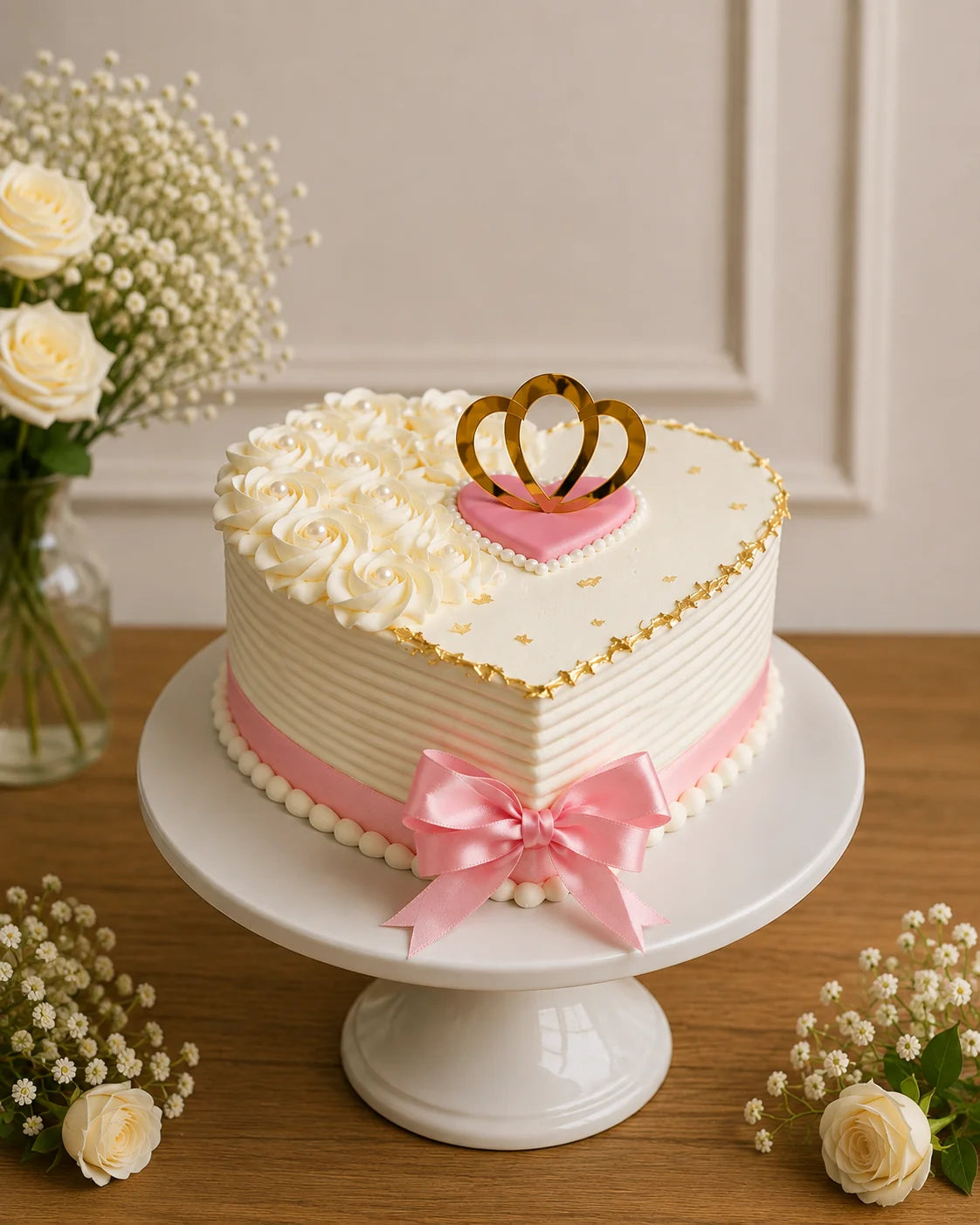 Handcrafted Pastel Mix Luxury Anniversary Cake #14 baked fresh by The Baking Kaur, Thapar Nagar, Meerut