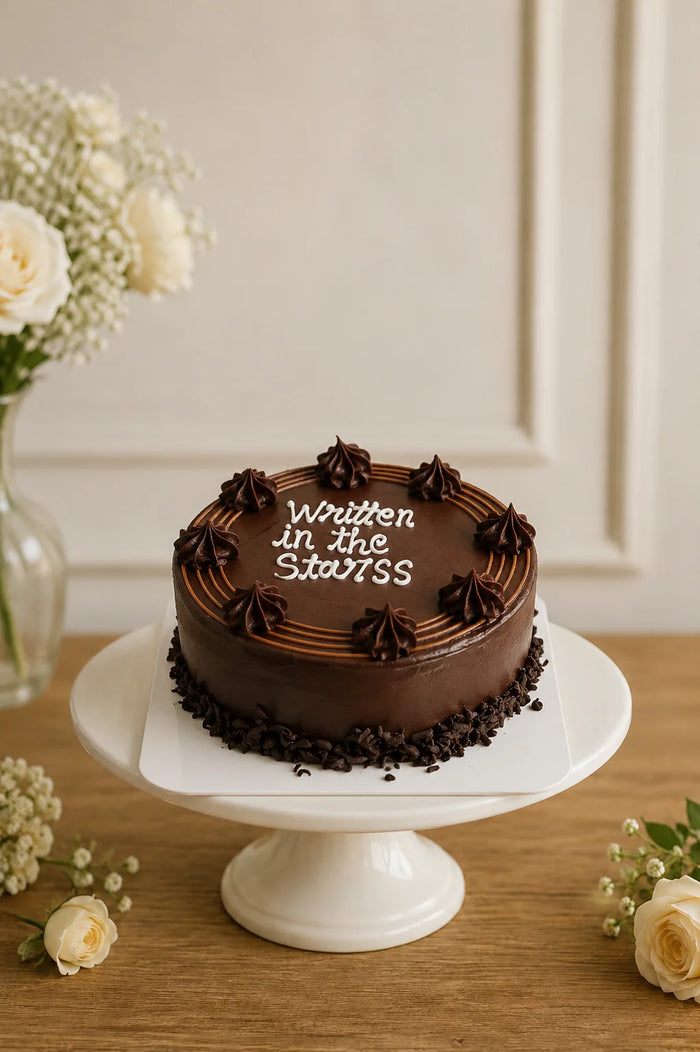 Minimalist Chocolate Theme Cake