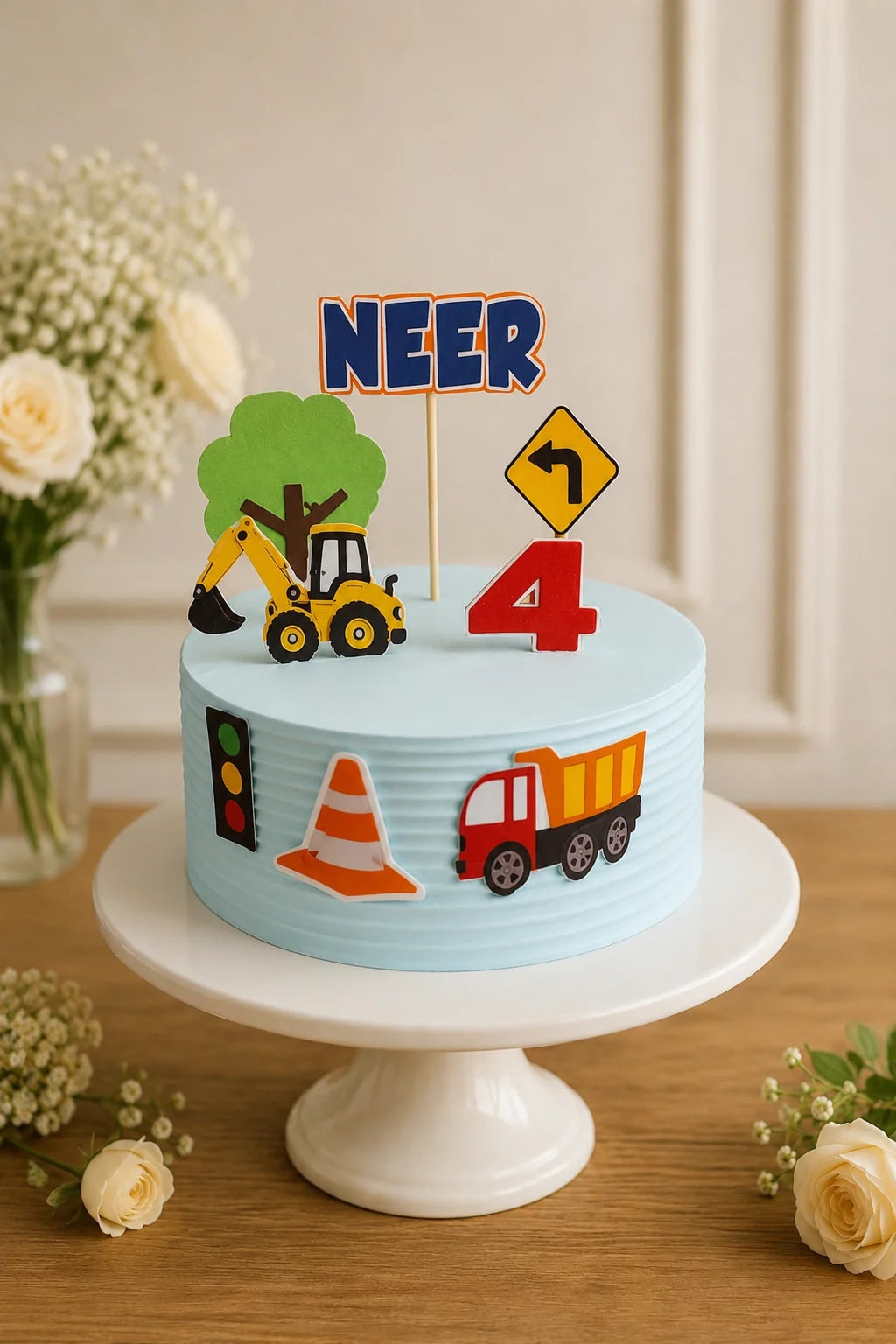 Handcrafted Neer, 4 Pastel Mix Birthday Cake baked fresh by The Baking Kaur, Thapar Nagar, Meerut