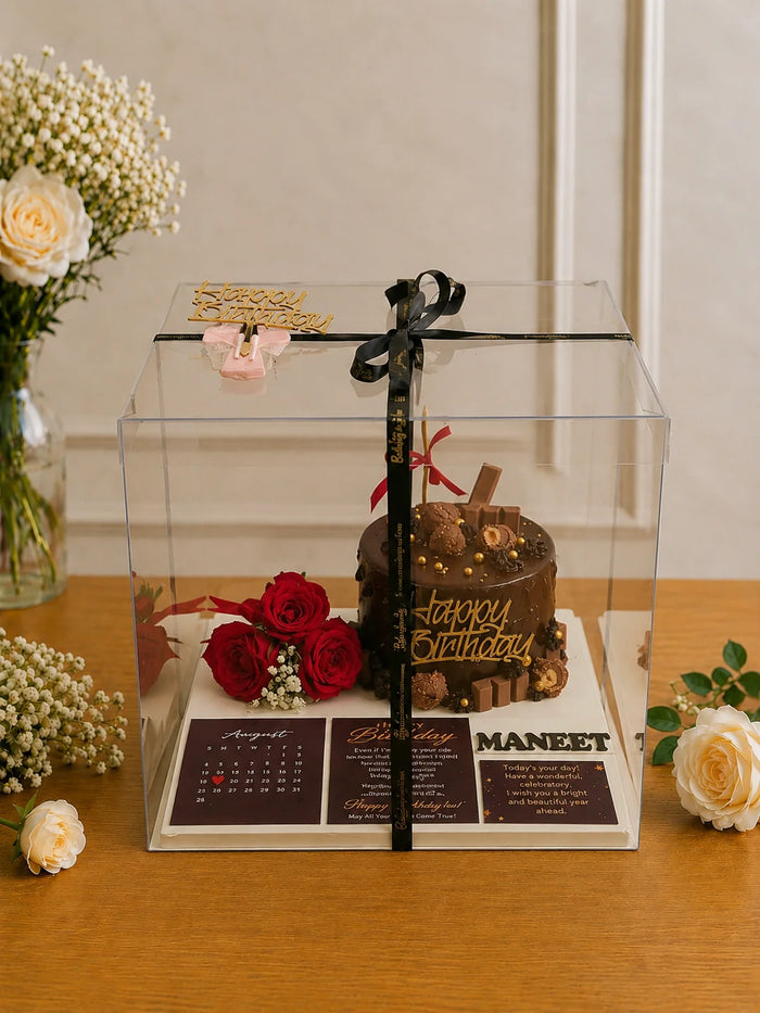 Velvet Rose & Gourmet Truffle Birthday Hamper