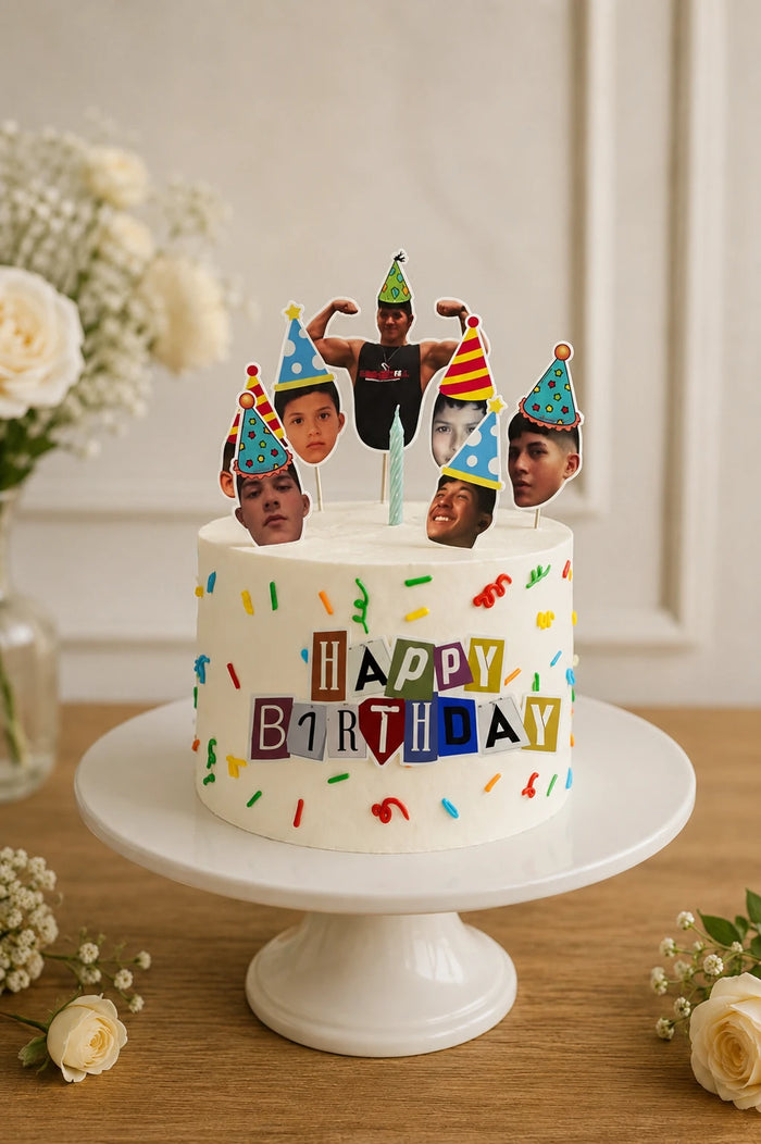 Personalized Photo Collage Cake