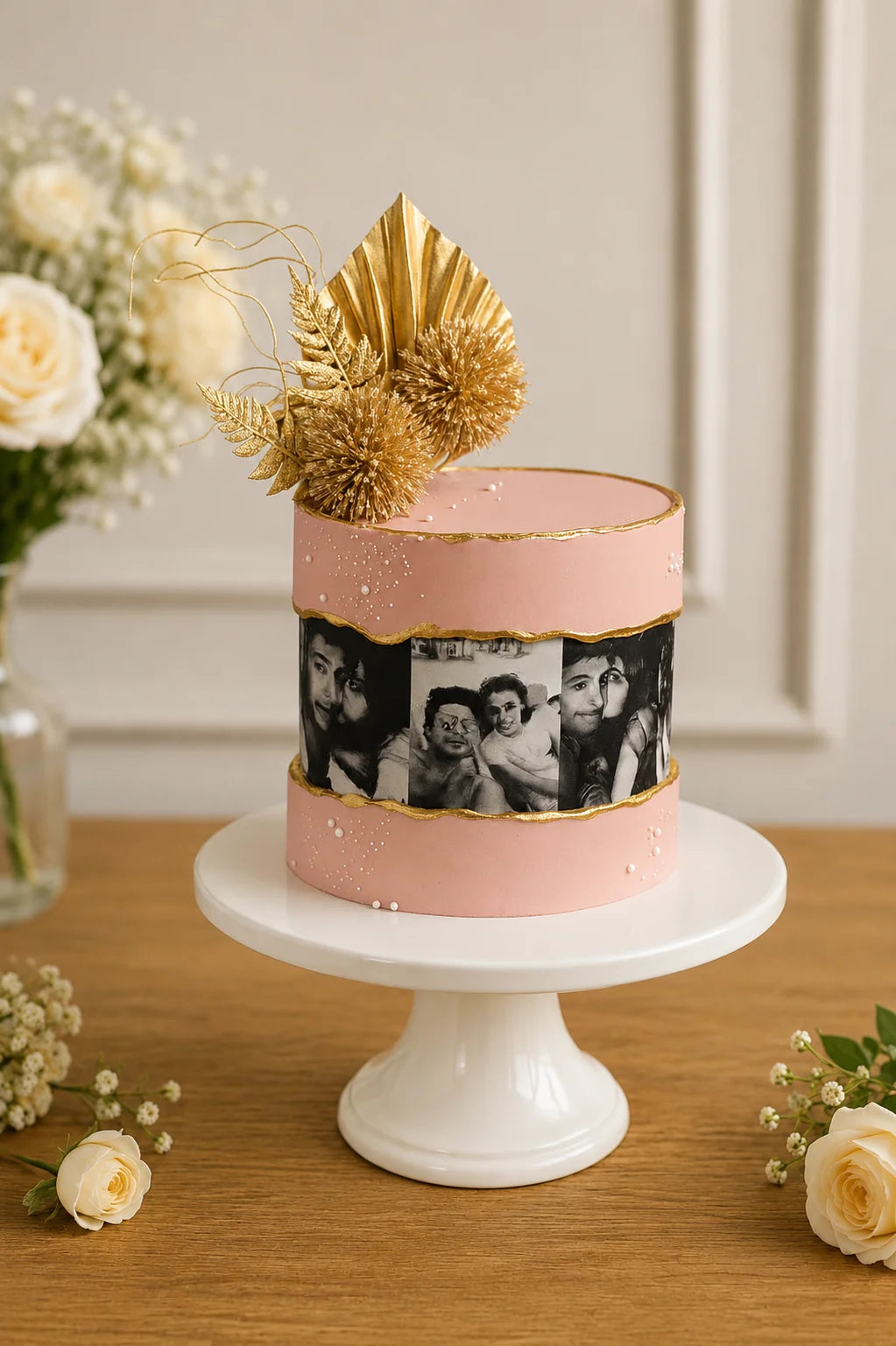Handcrafted Pastel Mix Luxury Anniversary Cake #3 baked fresh by The Baking Kaur, Thapar Nagar, Meerut