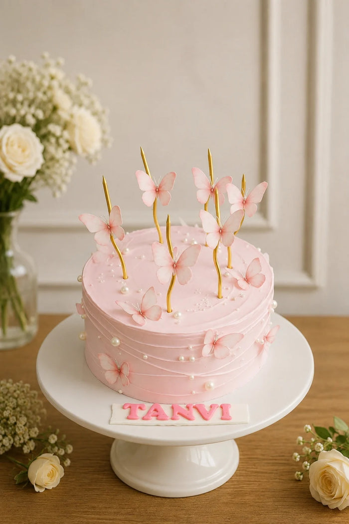 Butterfly Garden Theme Cake