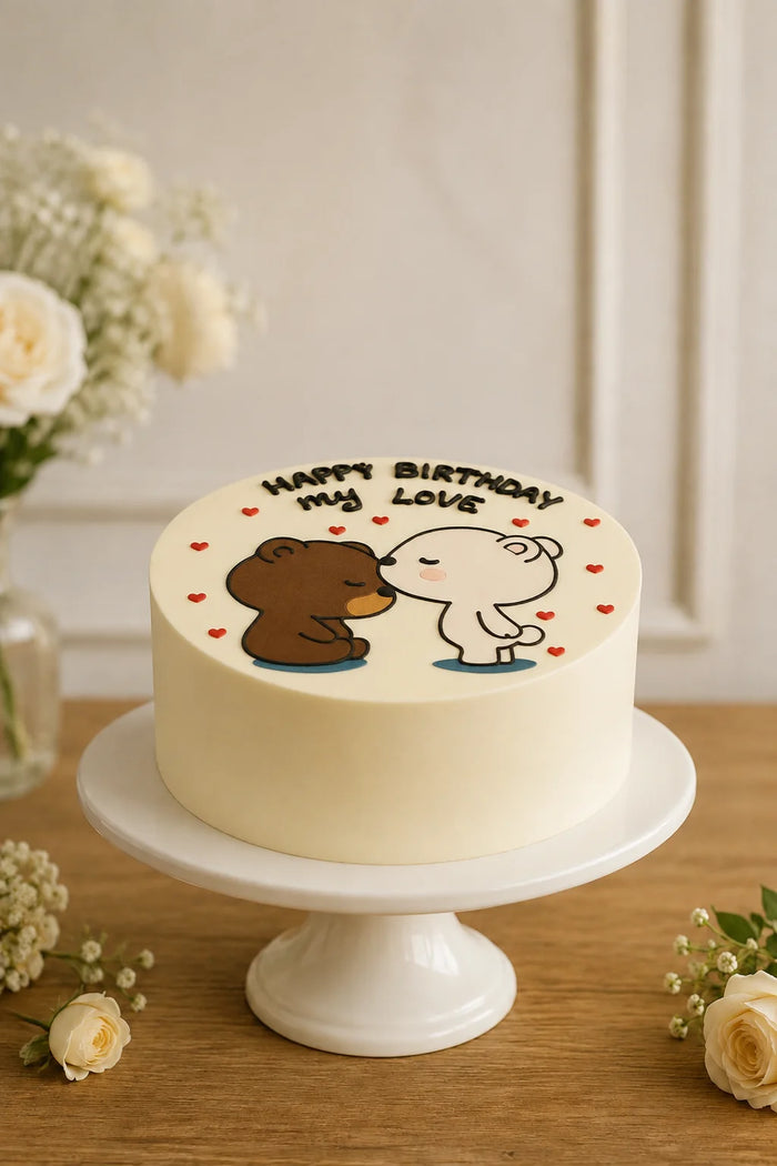 Milk and Mocha Bears Birthday Cake