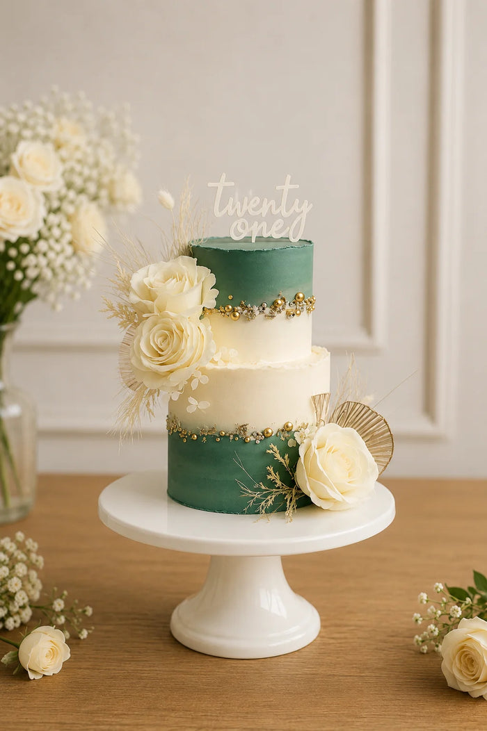 Ivory 20th Birthday Celebration Birthday Cake