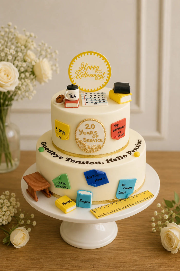 Two-Tier Military Retirement Cake