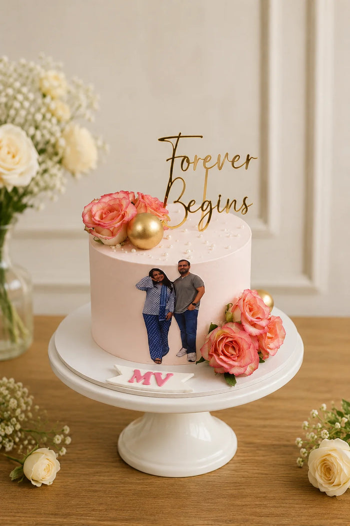 Personalized Photo Collage Cake