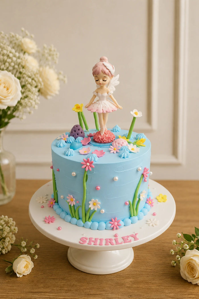 Ballet Fairy Garden Theme Cake