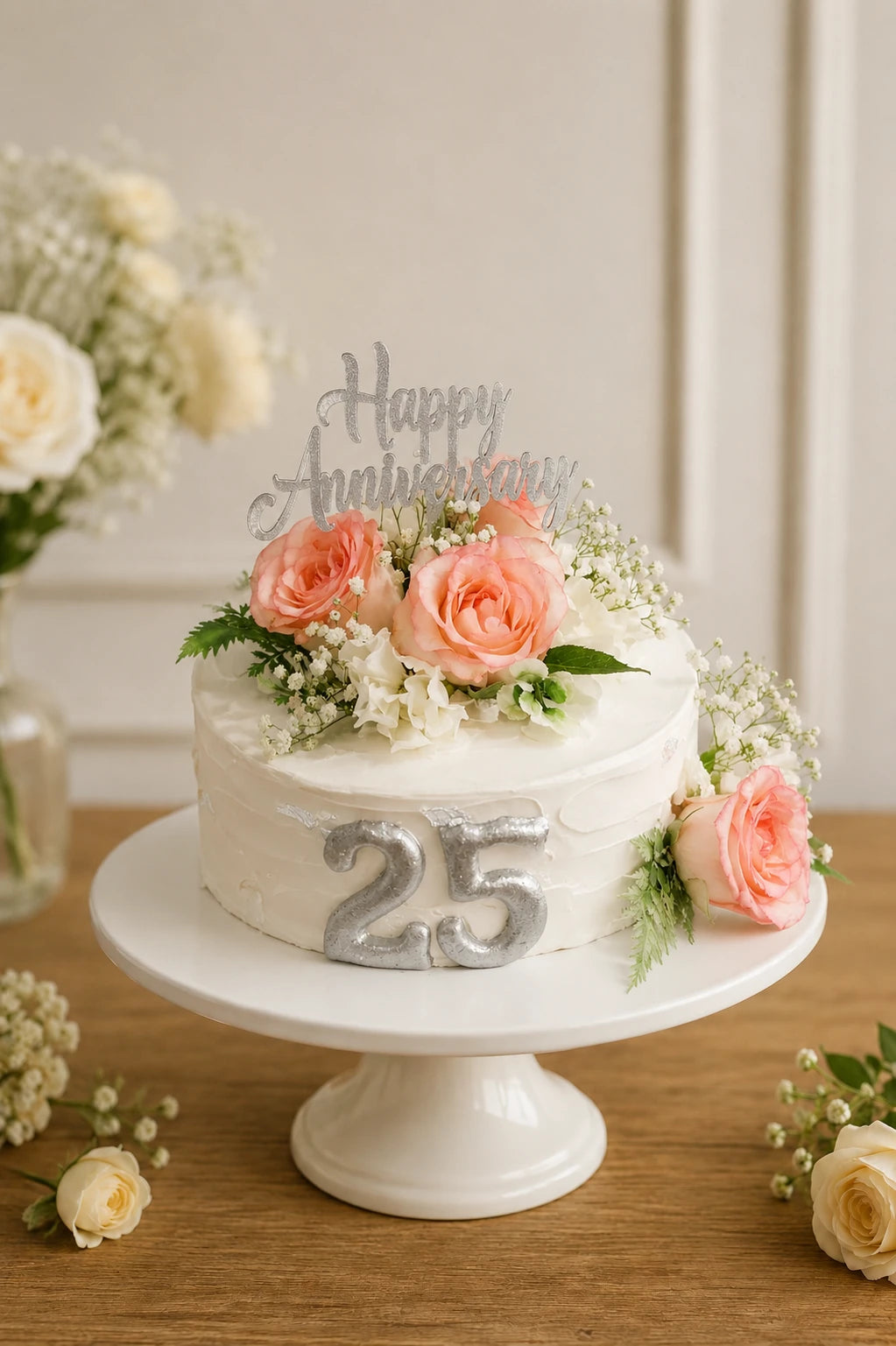 Handcrafted Happy Analysis Wedding Cake baked fresh by The Baking Kaur, Thapar Nagar, Meerut