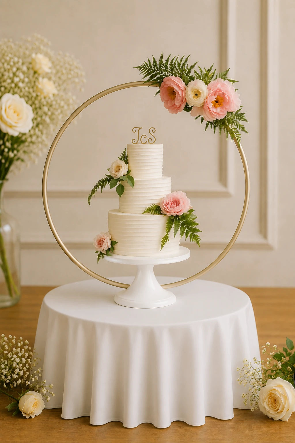 Handcrafted Jes Wedding Cake baked fresh by The Baking Kaur, Thapar Nagar, Meerut