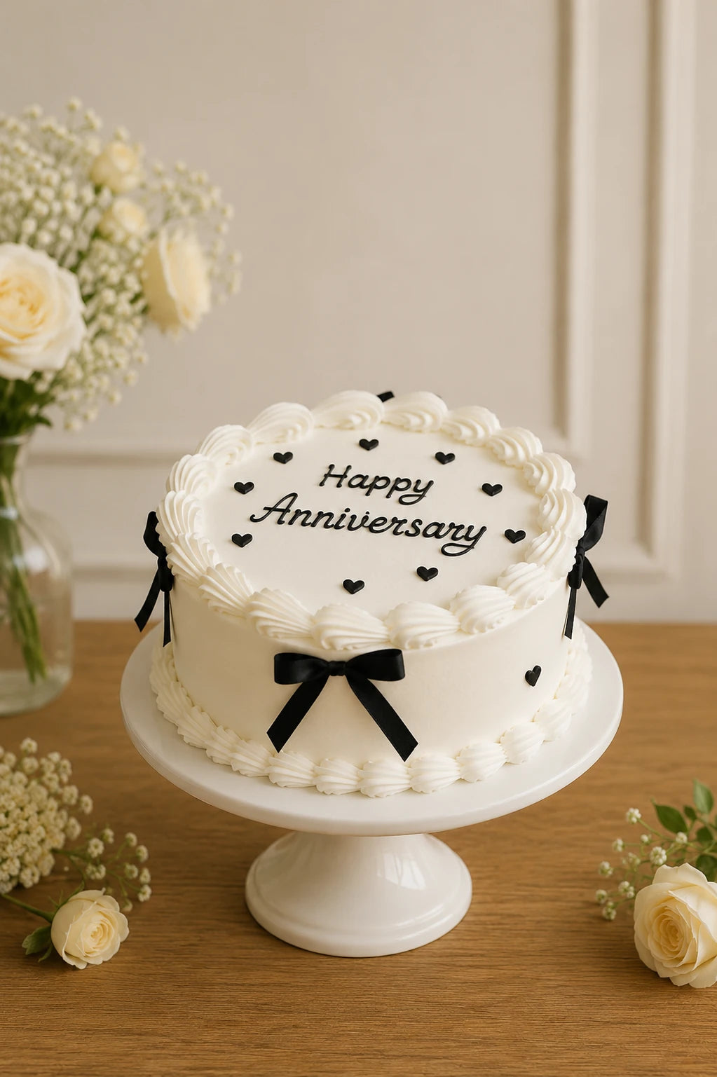 Handcrafted Happy Anniversary Anniversary Cake Edition 1 baked fresh by The Baking Kaur, Thapar Nagar, Meerut