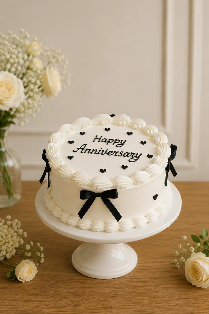 Coquette Bow Theme Cake