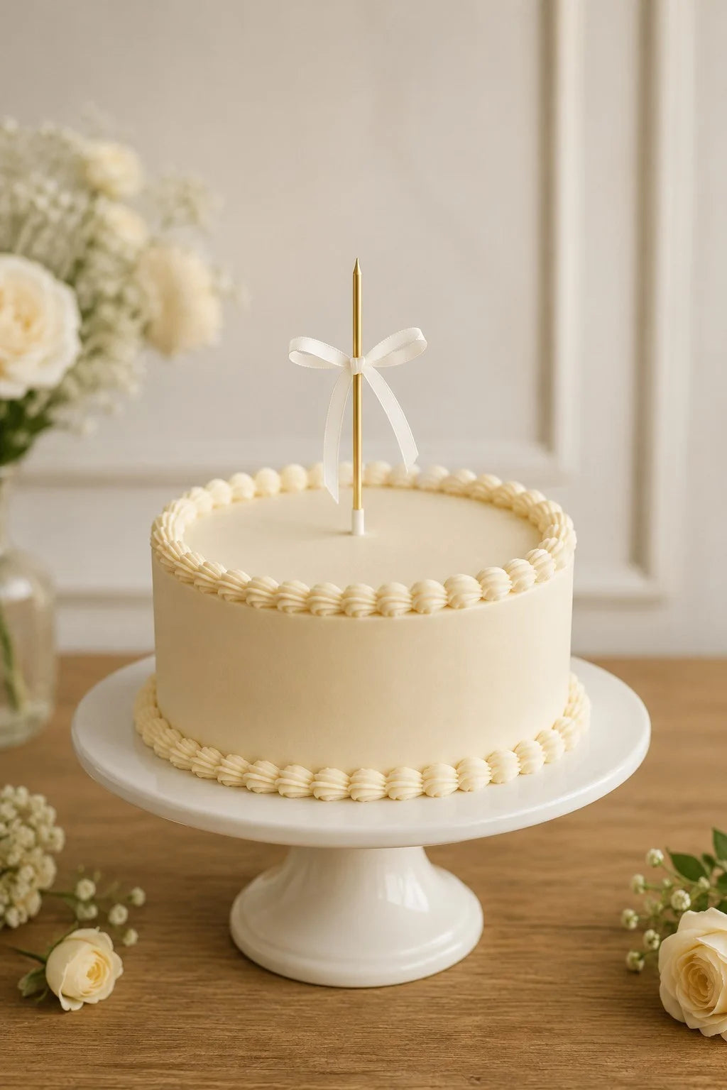 Handcrafted Peach Floral Other Cake #13 baked fresh by The Baking Kaur, Thapar Nagar, Meerut