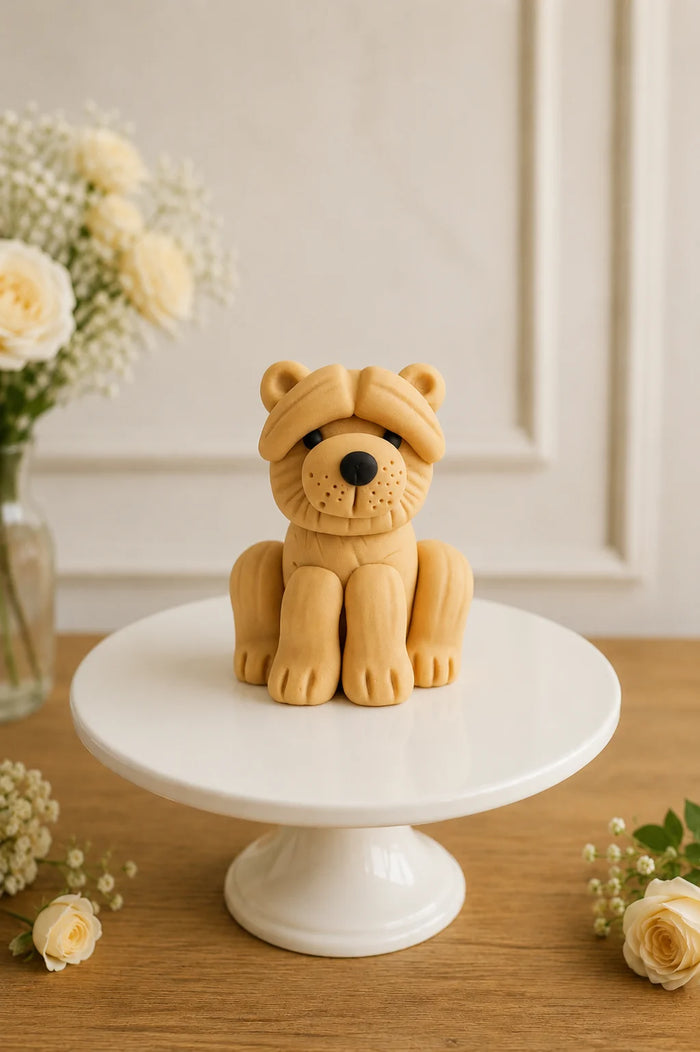 Shar Pei Puppy Sculpted Theme Cake