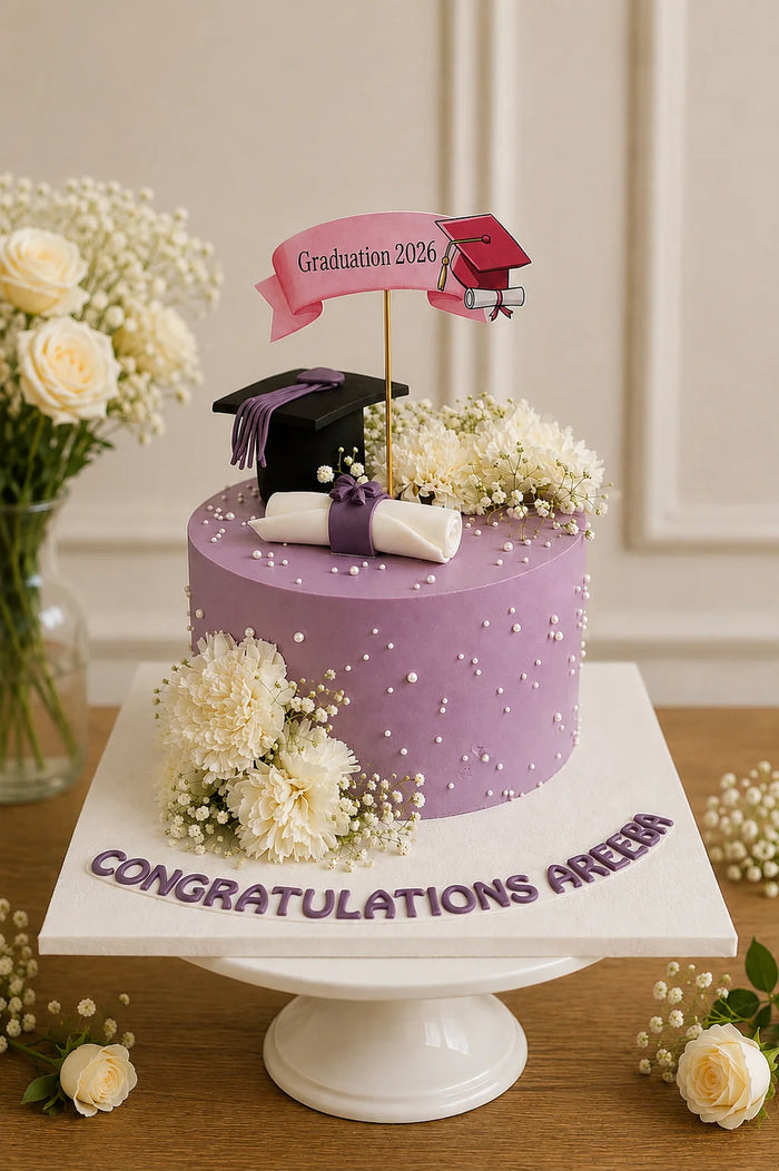 Graduation Theme Cake