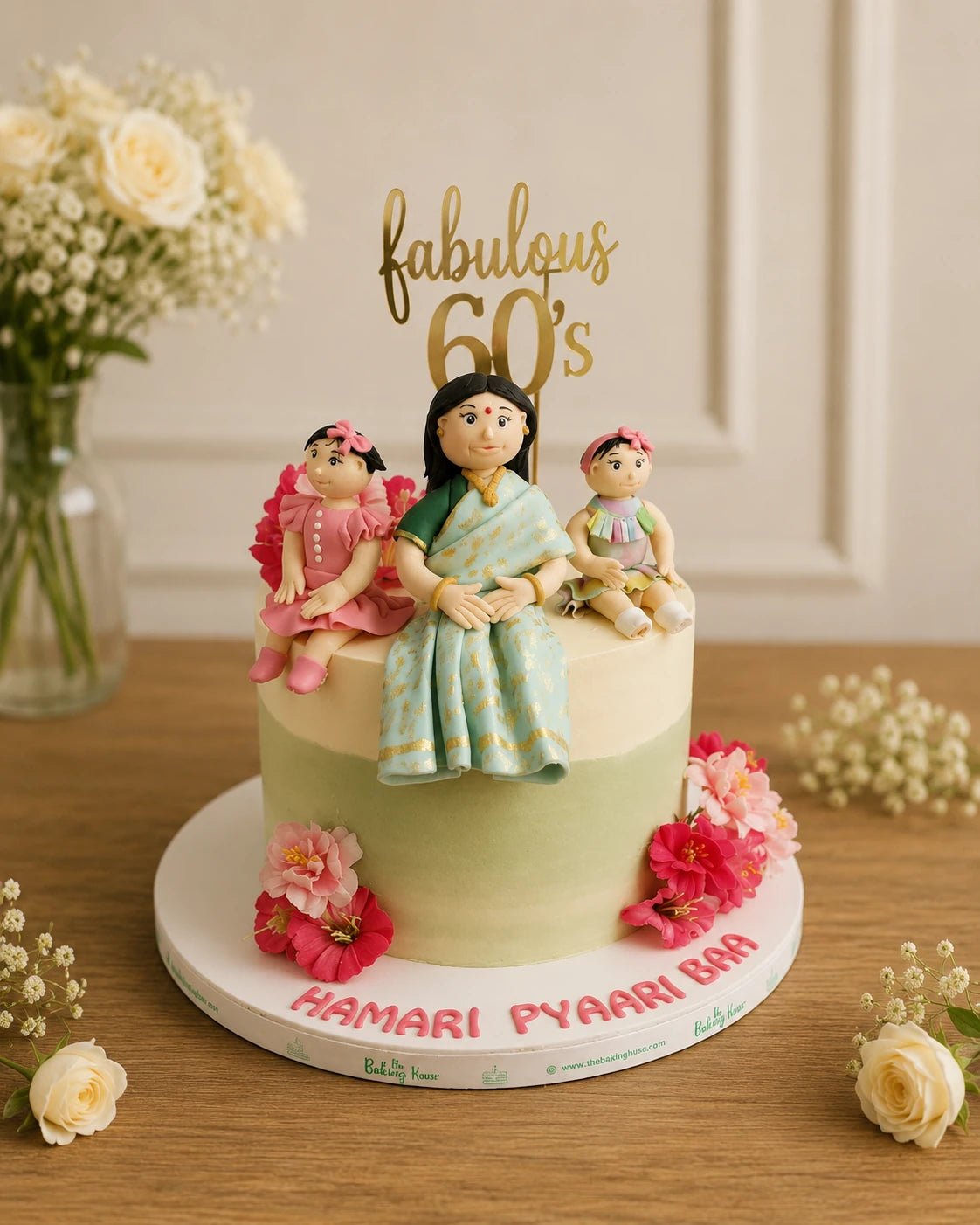 Handcrafted Fabulgus Anduns Onr Celebration Cake baked fresh by The Baking Kaur, Thapar Nagar, Meerut