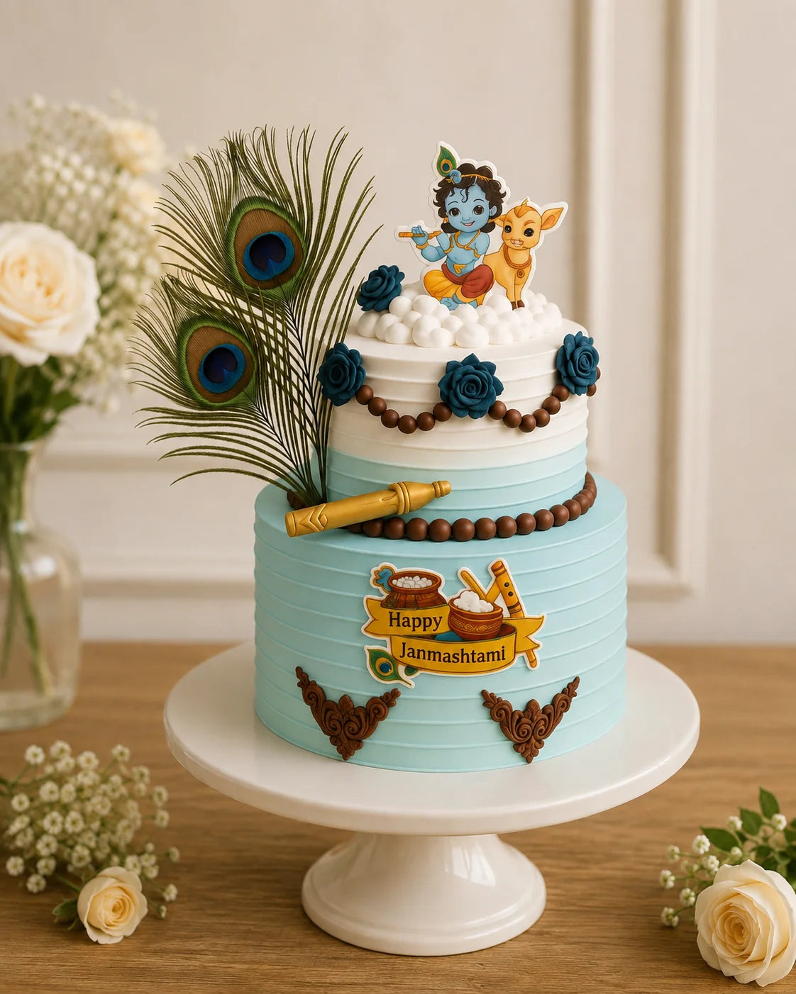 Handcrafted Pastel Mix Floral Other Cake #35 baked fresh by The Baking Kaur, Thapar Nagar, Meerut