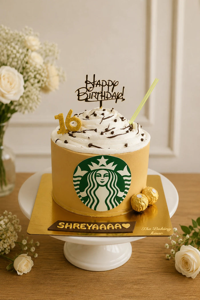 Starbucks Frappuccino Theme Cake