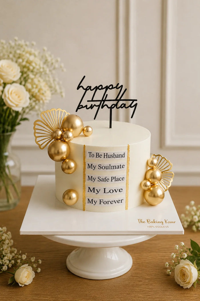 Romantic Milestone Birthday Birthday Cake