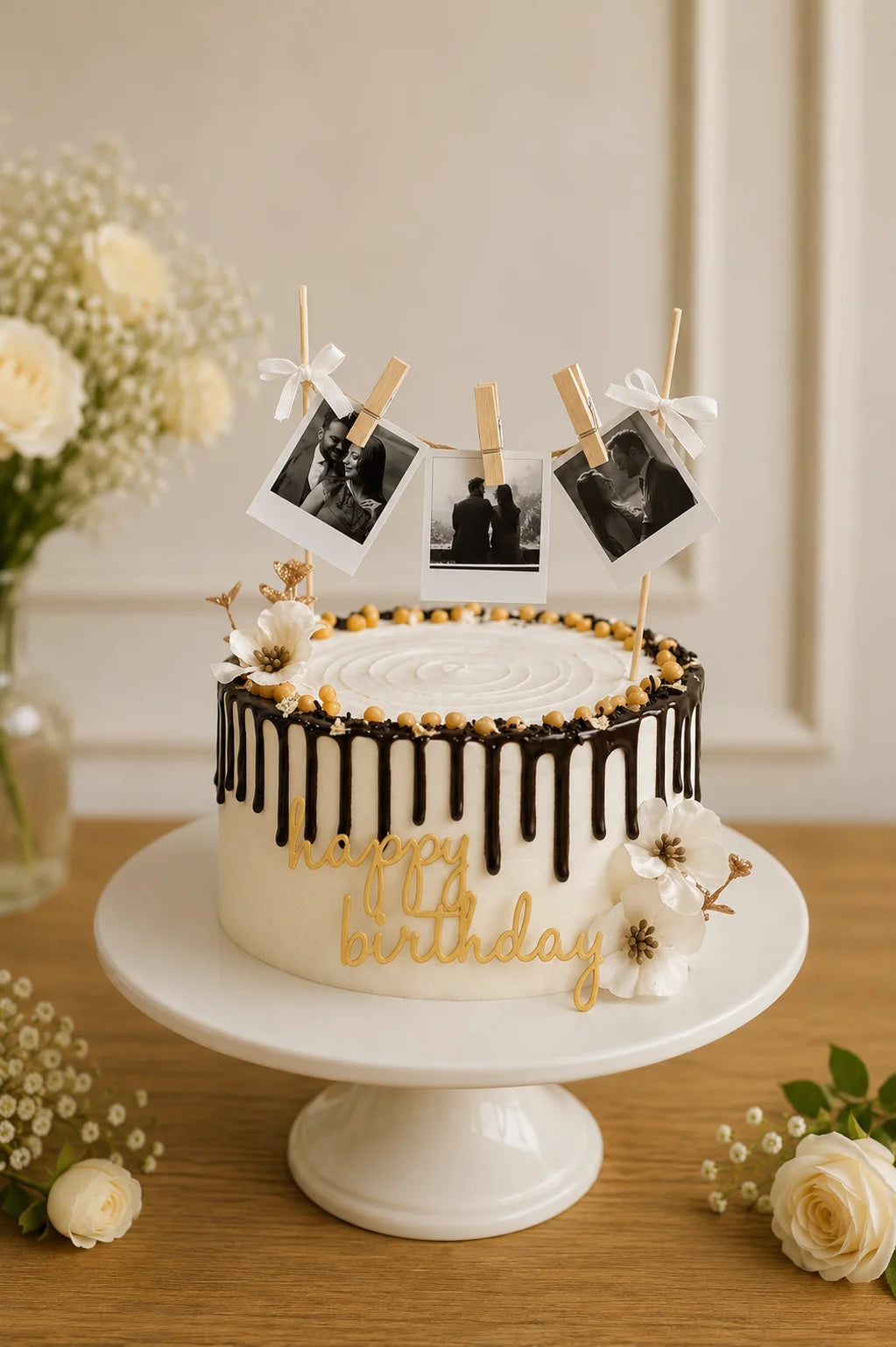 Handcrafted Happy Birthday Pastel Mix Birthday Cake #17 baked fresh by The Baking Kaur, Thapar Nagar, Meerut