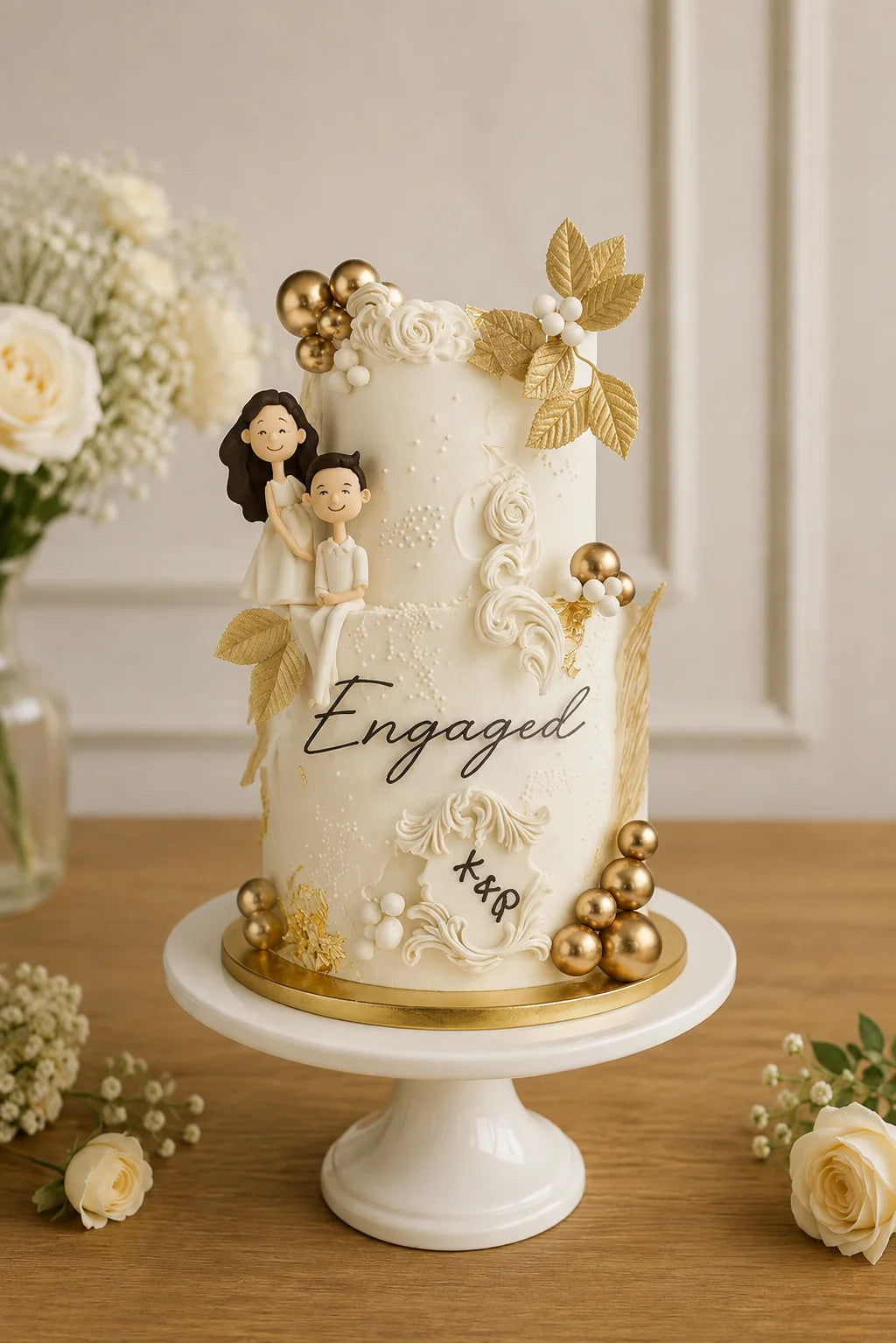 Handcrafted Pastel Mix Luxury Wedding Cake #18 baked fresh by The Baking Kaur, Thapar Nagar, Meerut