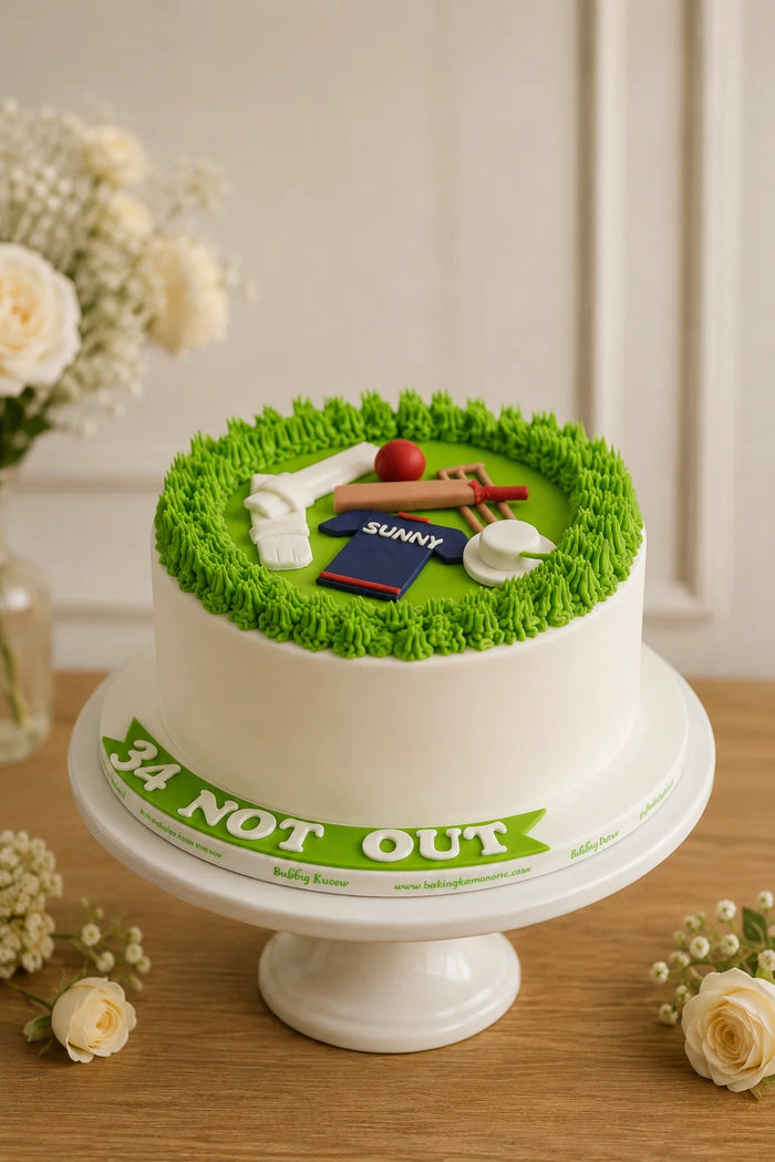Cricket Sports Theme Cake