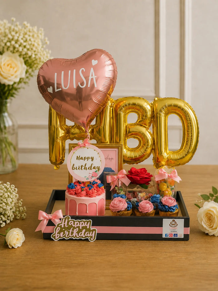 Luisa's Pink & Gold Birthday Celebration Hamper