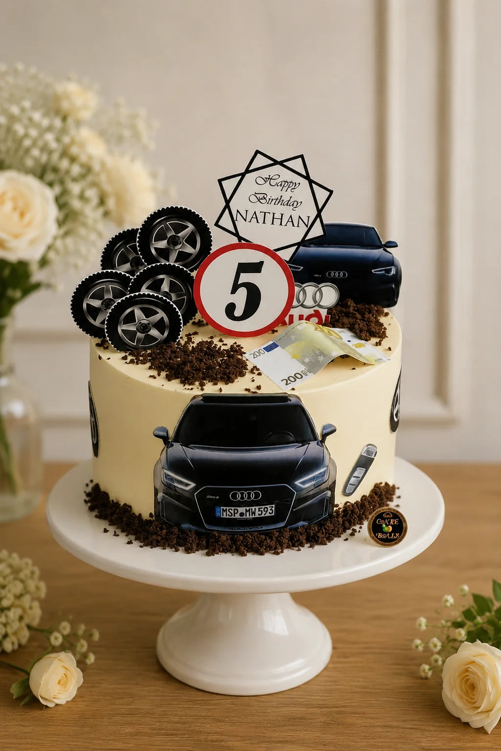 Handcrafted Pastel Mix Elegant Birthday Cake #37 baked fresh by The Baking Kaur, Thapar Nagar, Meerut
