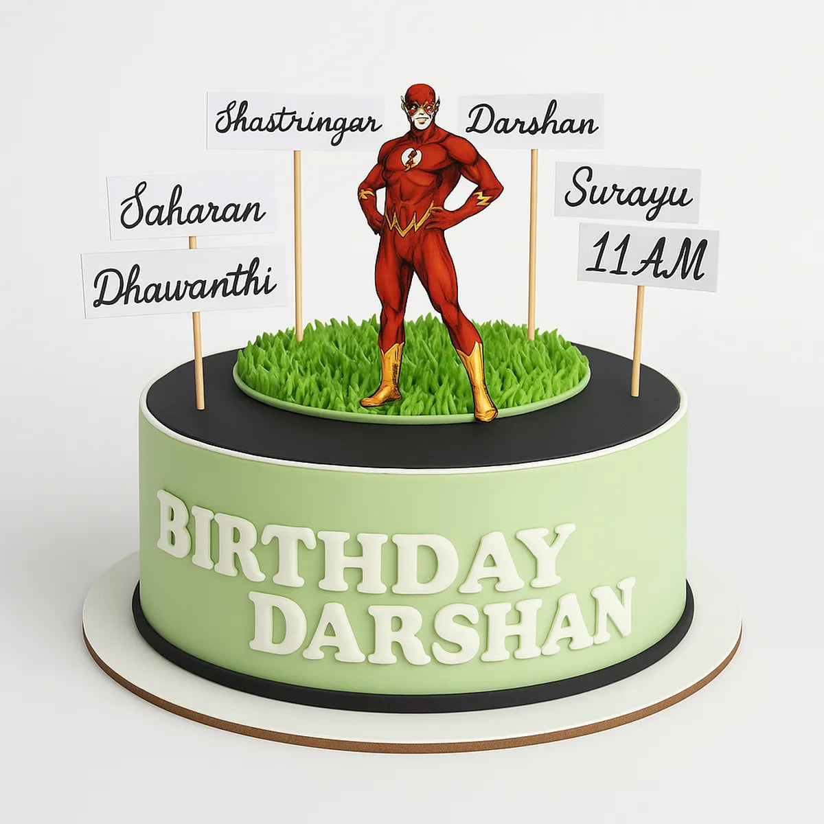 Flash Superhero Birthday Cake in Meerut-The Baking Kaur