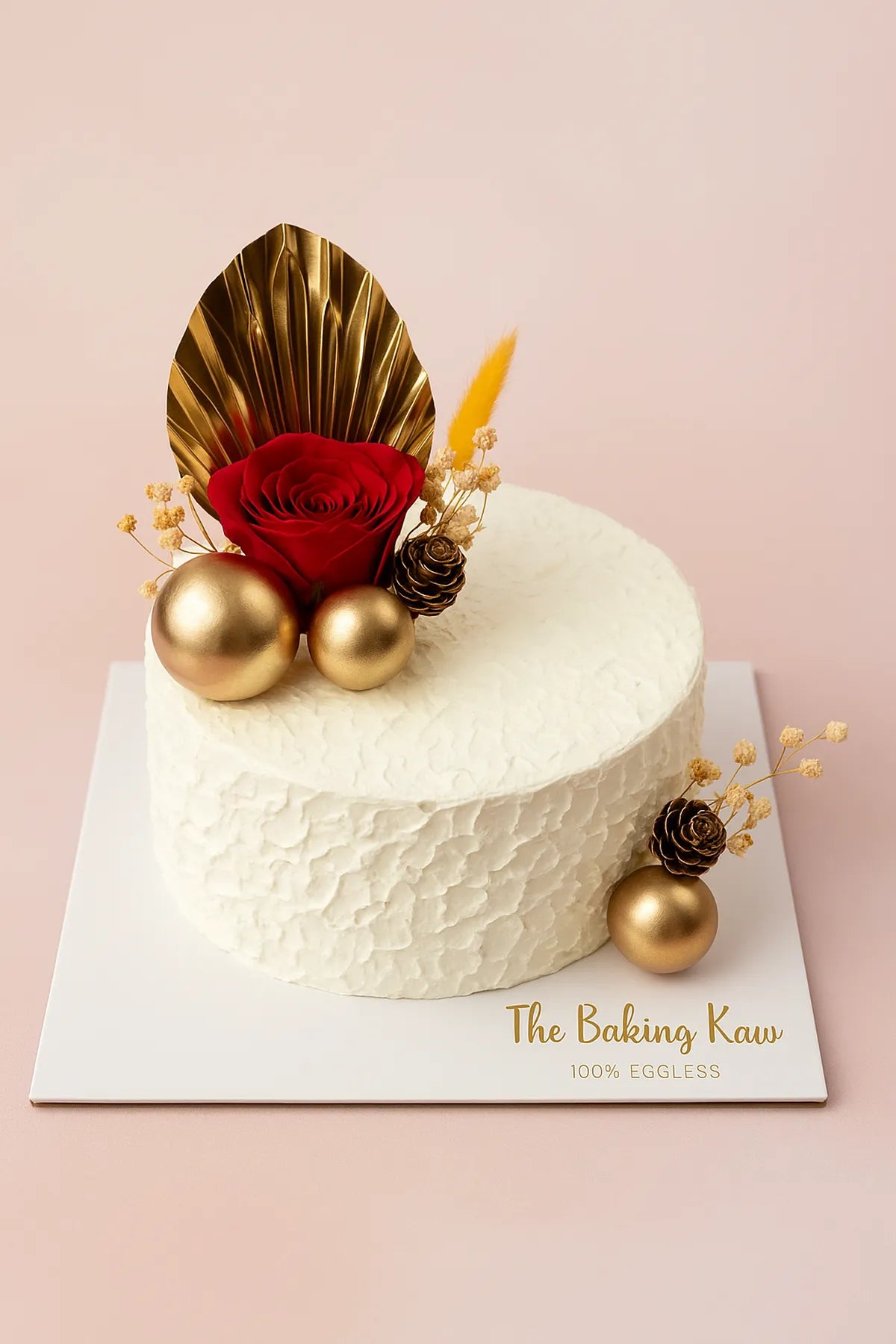Flower Golden Anniversary Cake in Meerut-The Baking Kaur