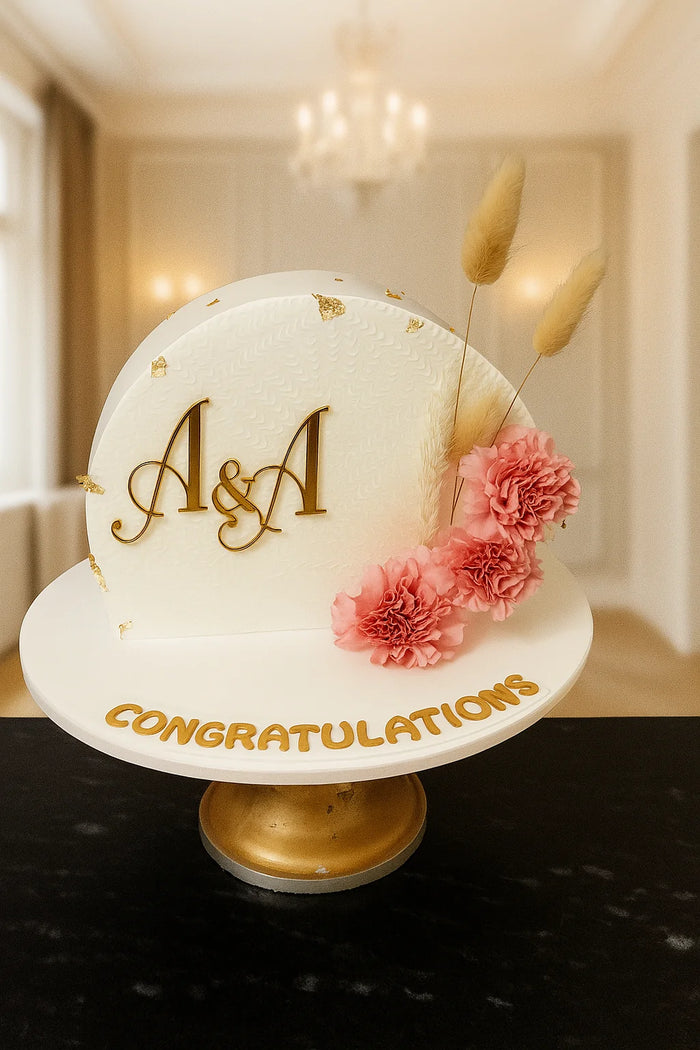 Forever Begins Anniversary Cake