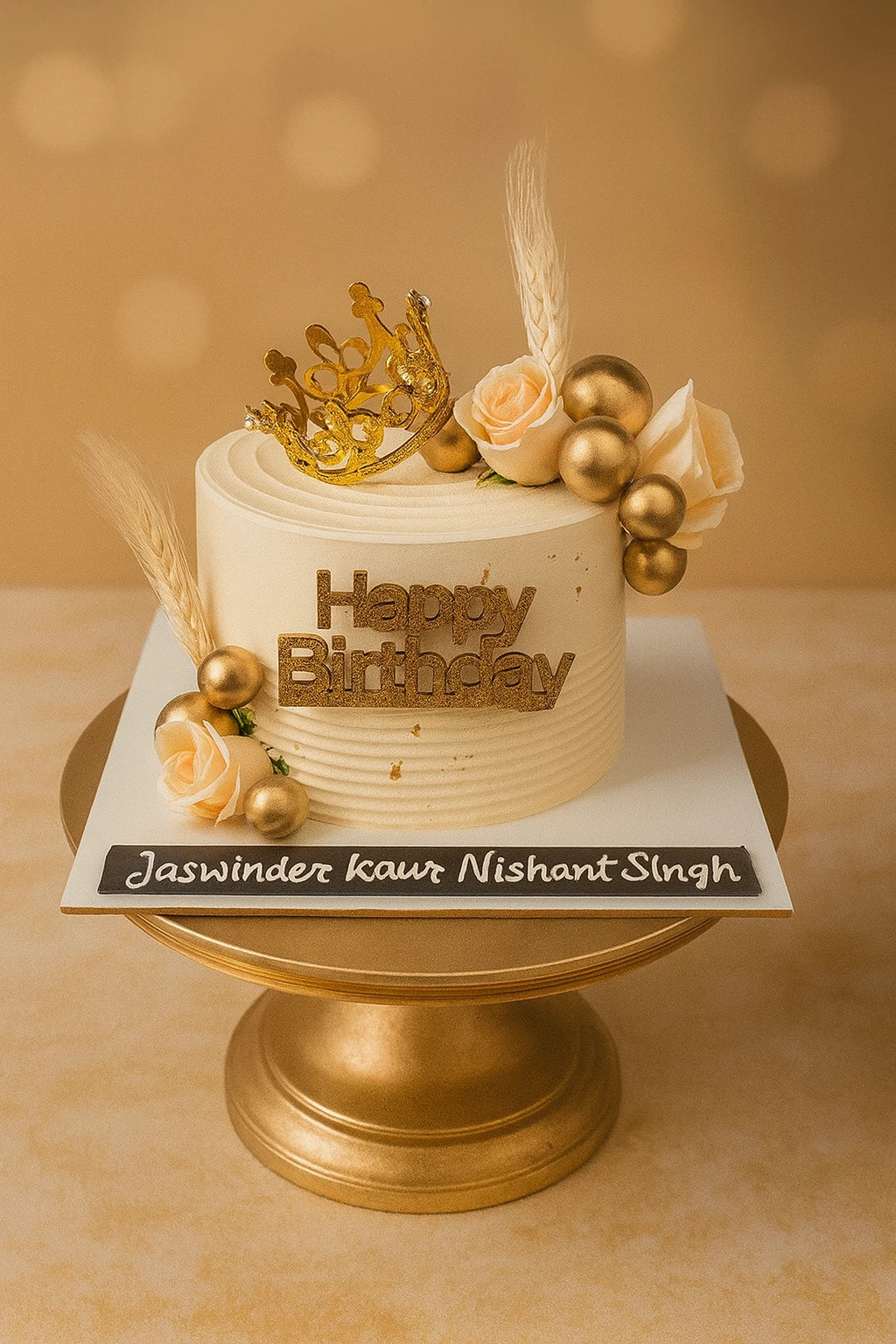 Forever Bloom Birthday Cake