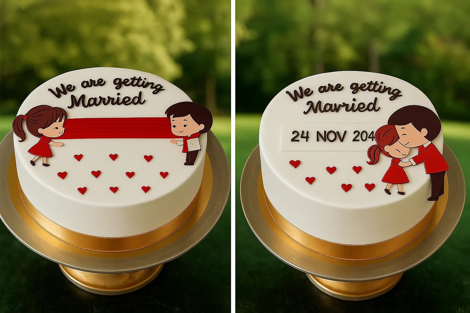 Forever Chapter Anniversary Cake in Meerut-The Baking Kaur