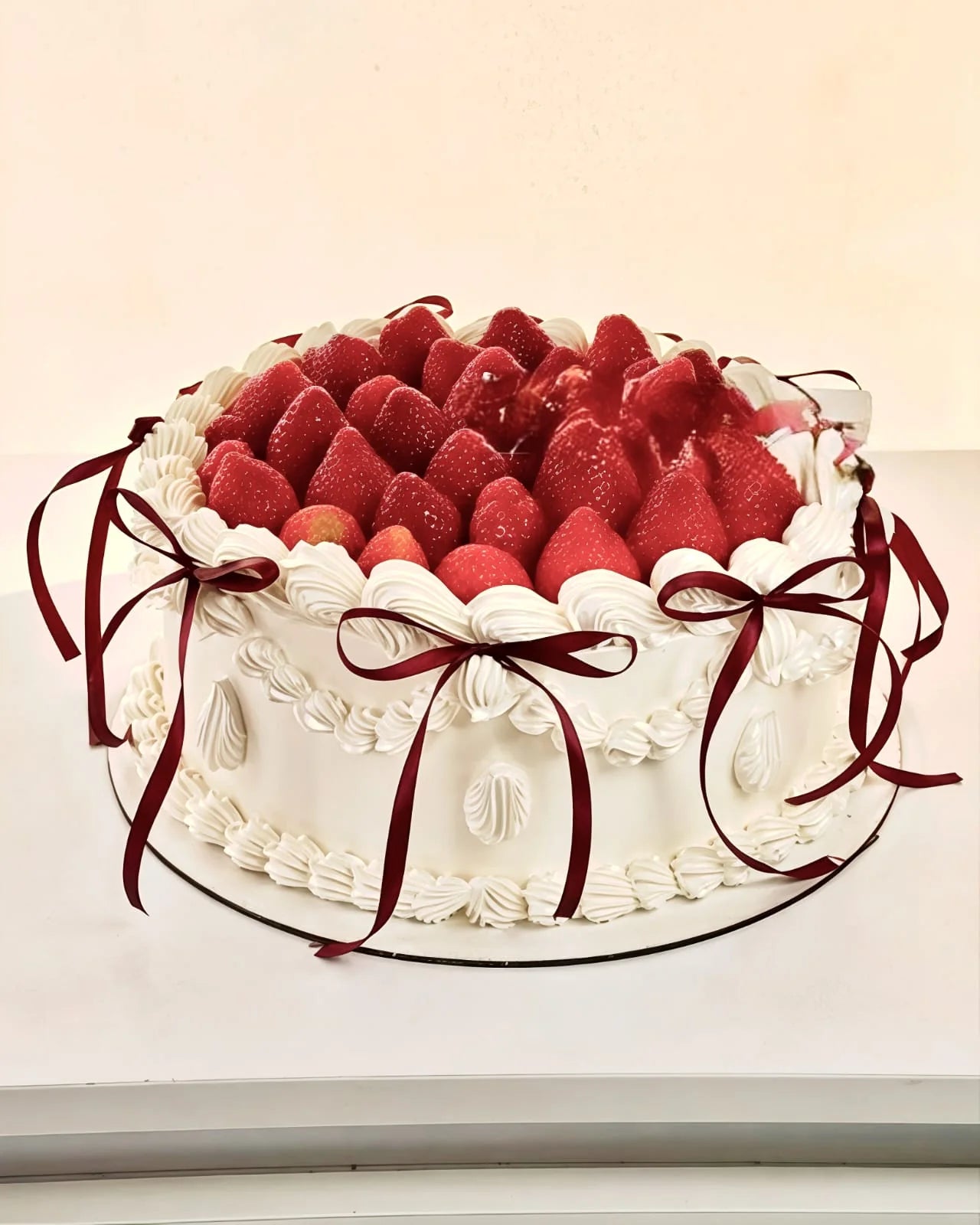Fresh Strawberry Cream Cake in Meerut by The Baking Kaur