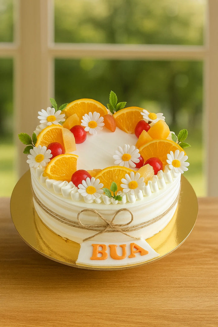 Golden Celebration Crown Cake