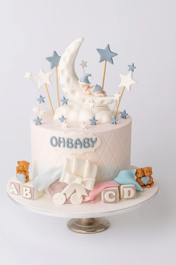 Golden Glow Birthday Cake