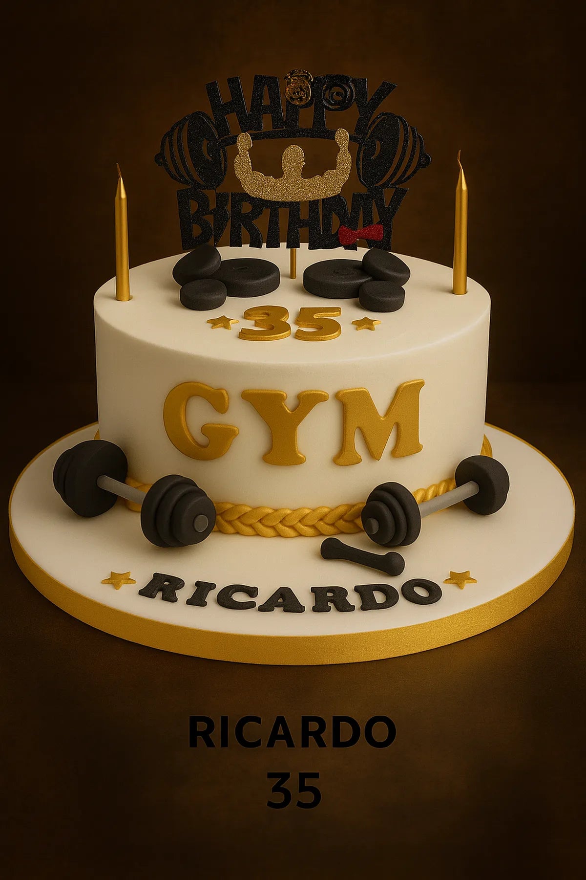Gym Equipment Designer Cake in Meerut-The Baking Kaur