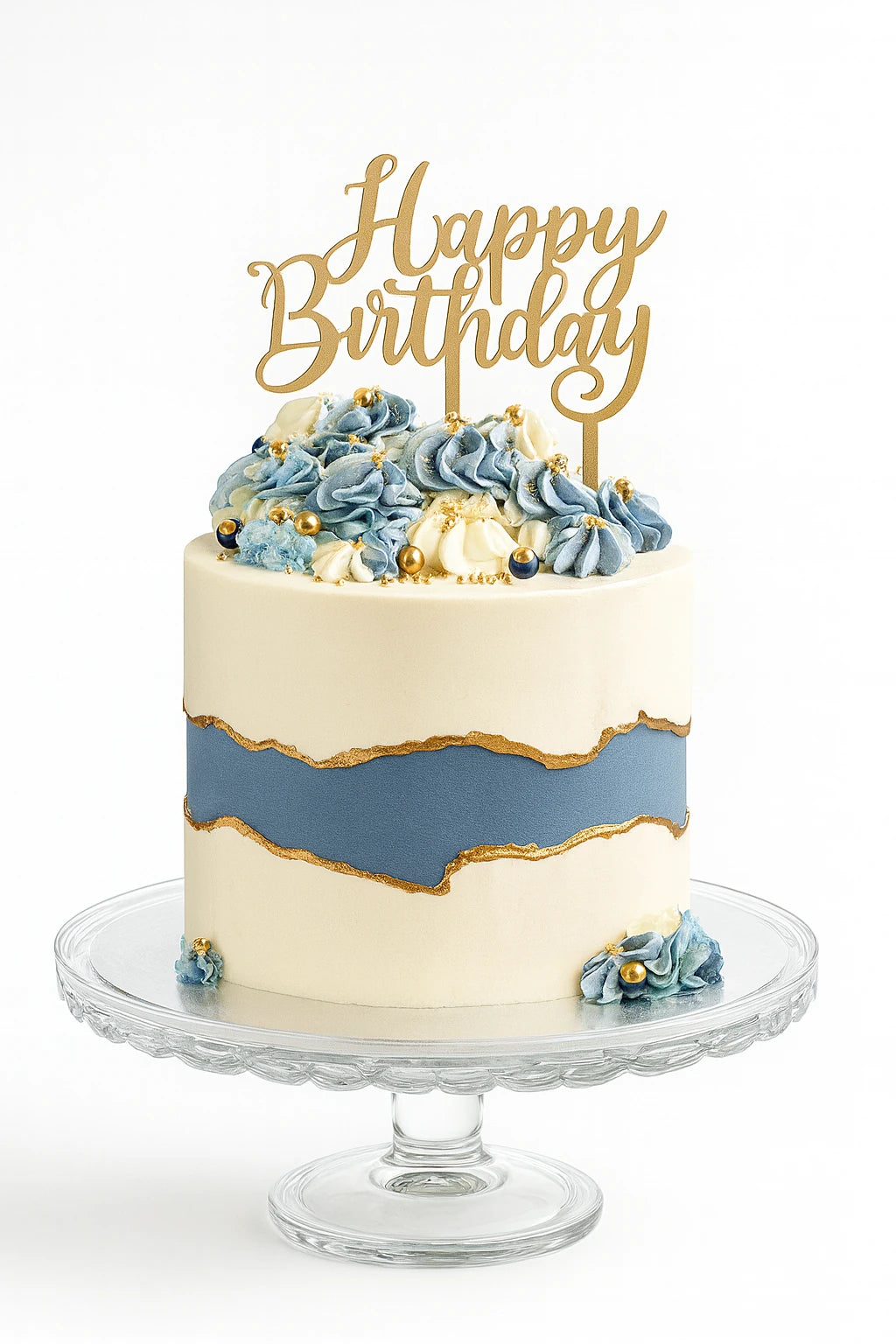 Handcrafted designer birthday cake in Meerut by The Baking Kaur – detailed luxury design.