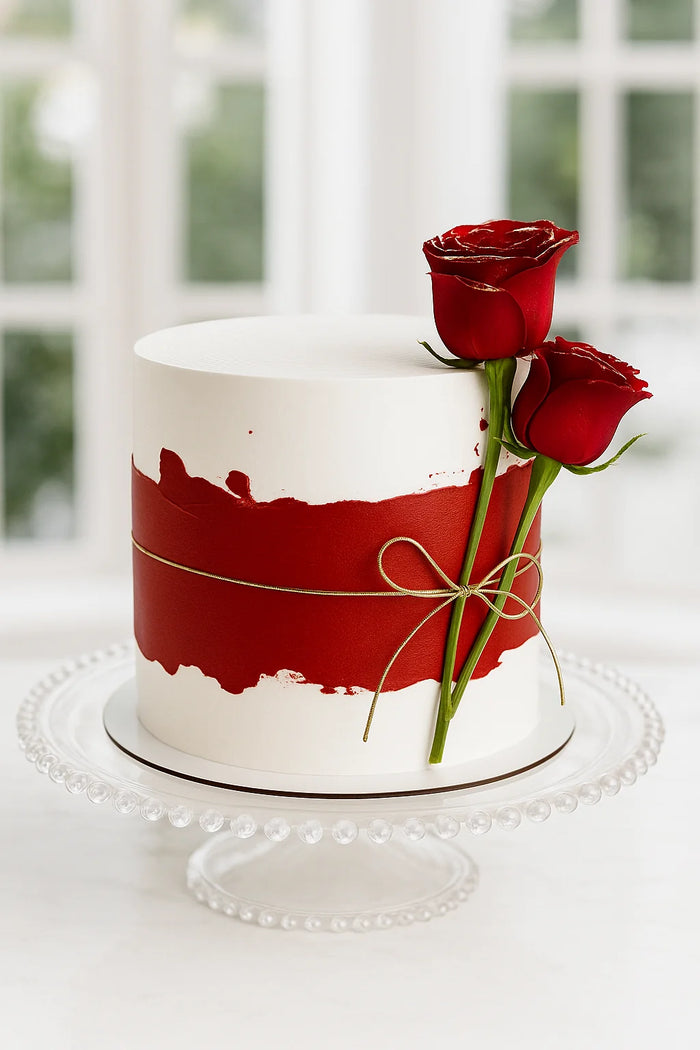 Heart Connection Anniversary Cake
