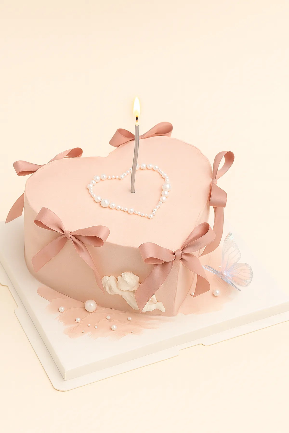 Heart Romantic Cake in Meerut-The Baking Kaur