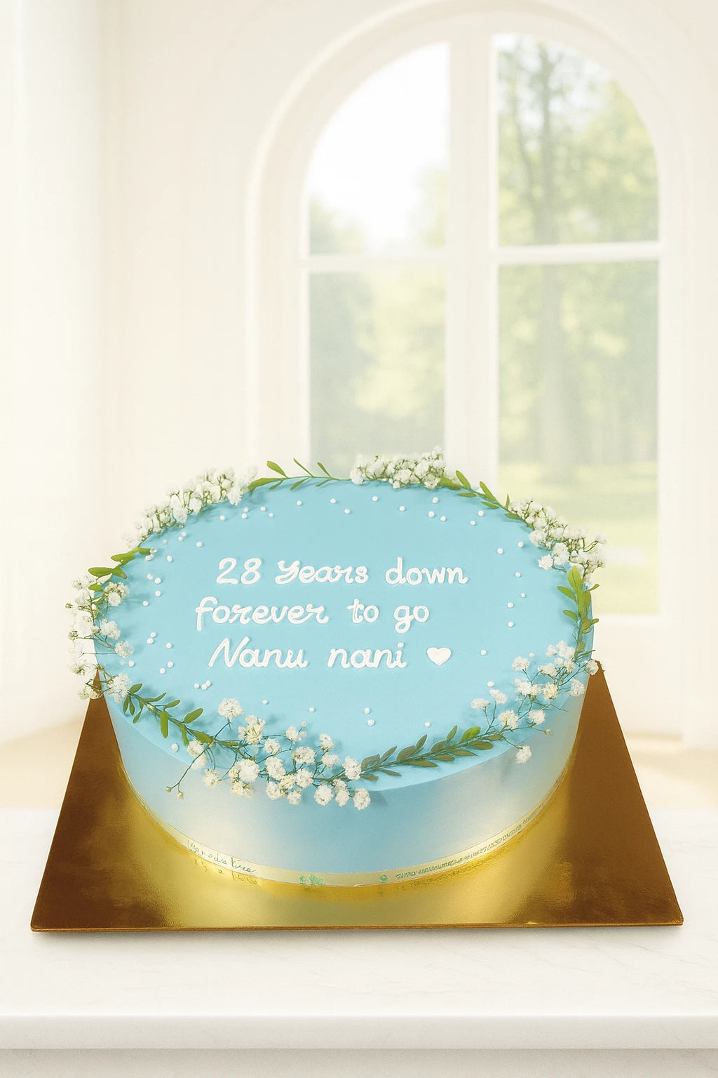 Jubilee Love Anniversary Cake in Meerut-The Baking Kaur