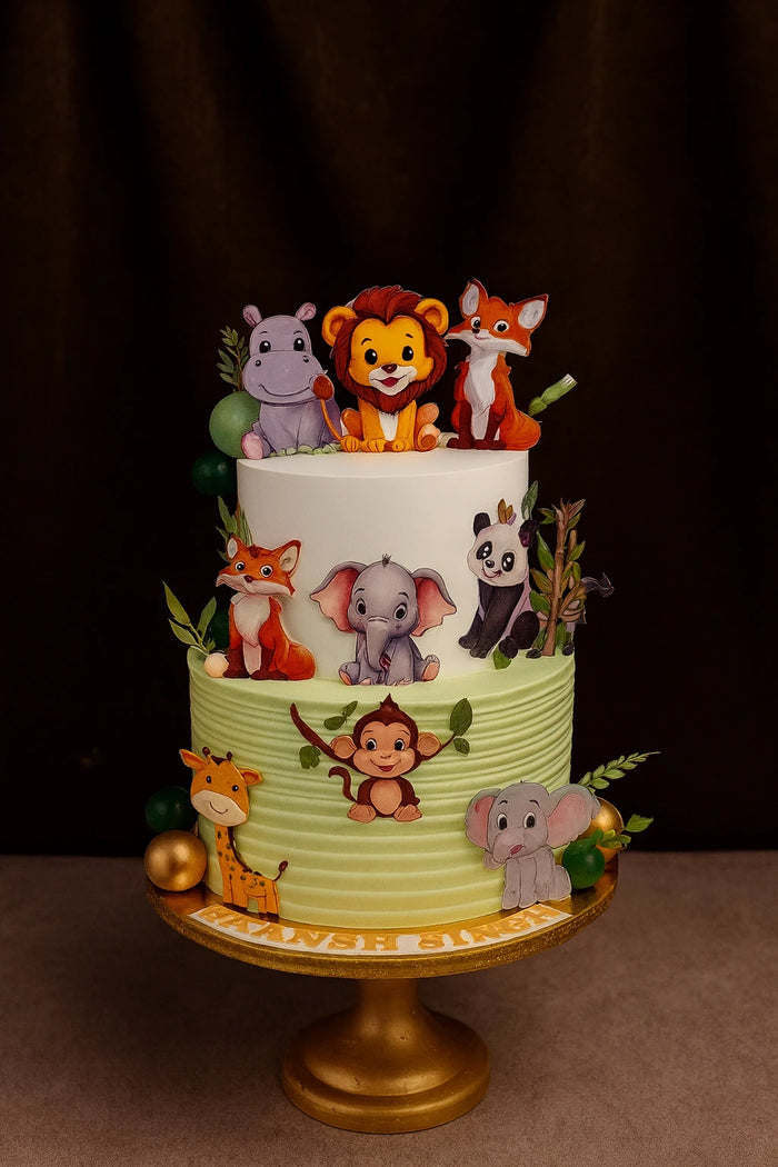 Jungle Adventure Theme Cake