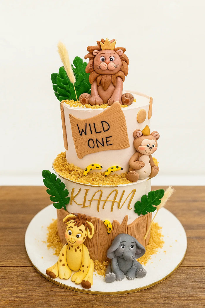 Jungle Animal Cake for Kids
