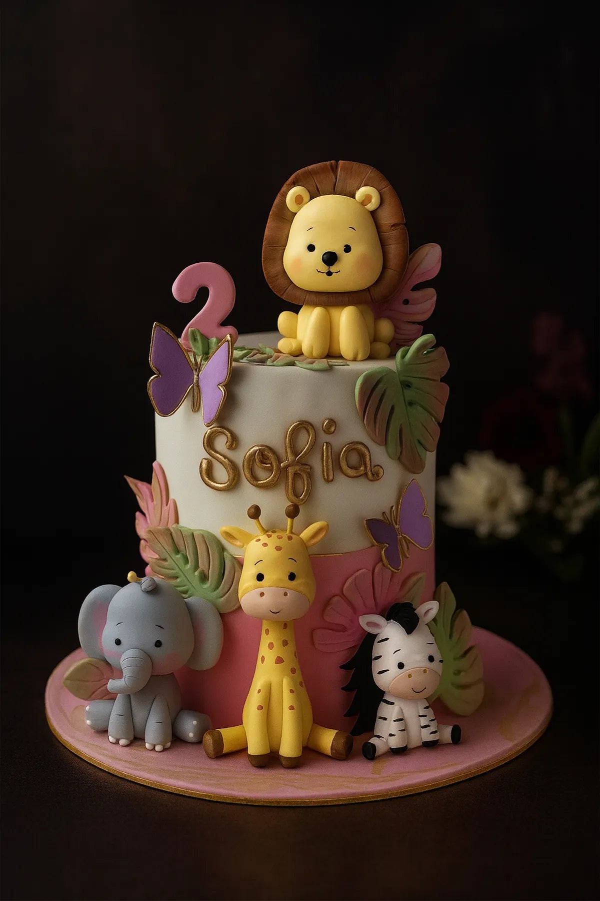 Jungle Safari Birthday Cake in Meerut-The Baking Kaur