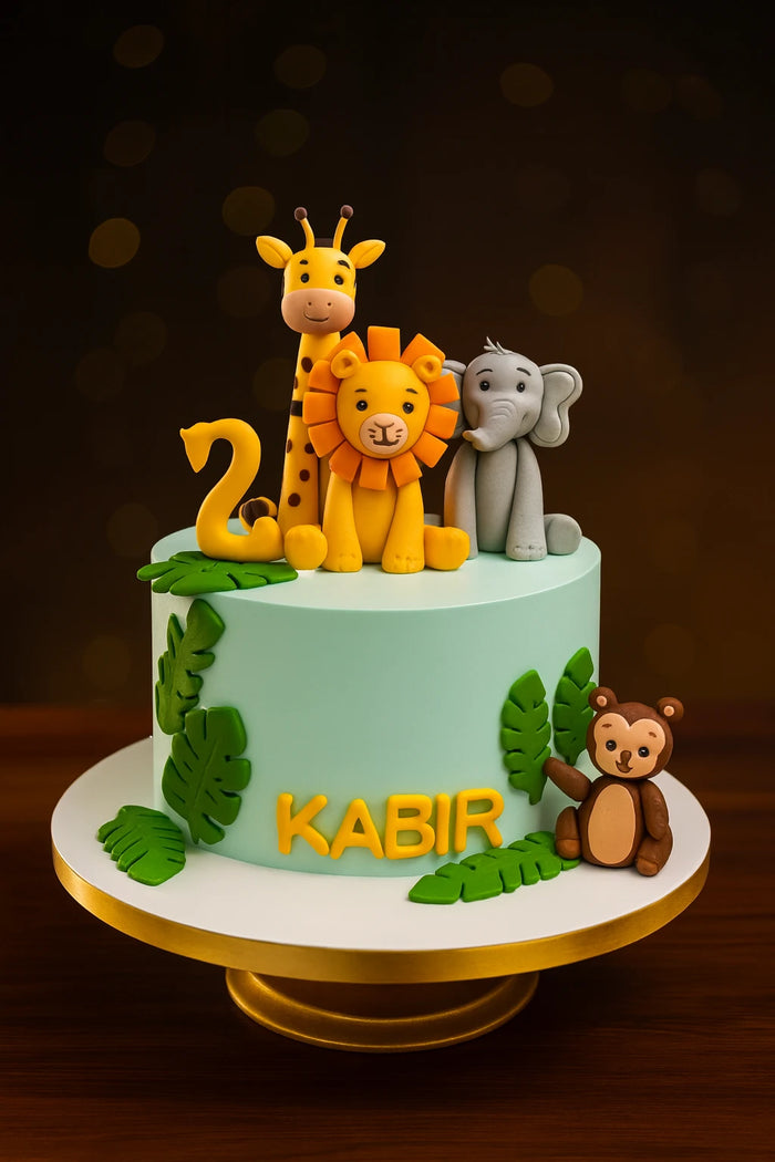 Jungle Safari Birthday Cake