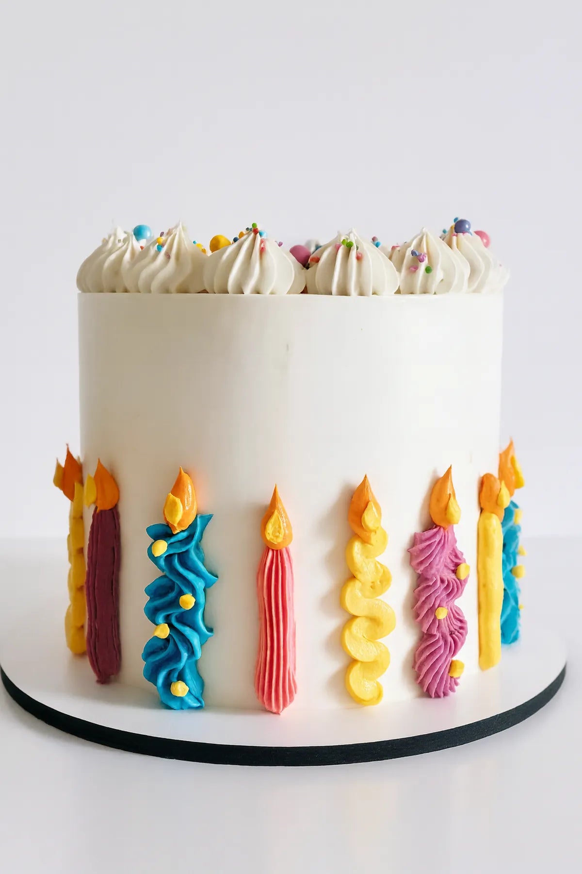 Kids Rainbow Candle Cake in Meerut-The Baking Kaur
