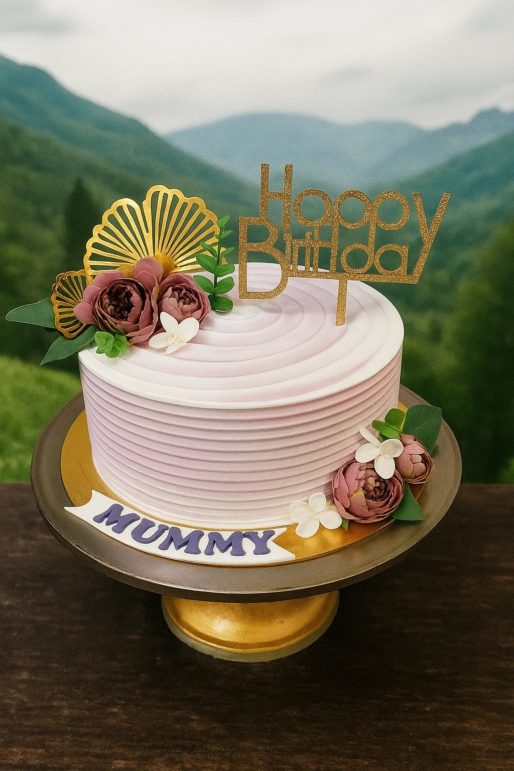 Love Arch Anniversary Cake in Meerut-The Baking Kaur