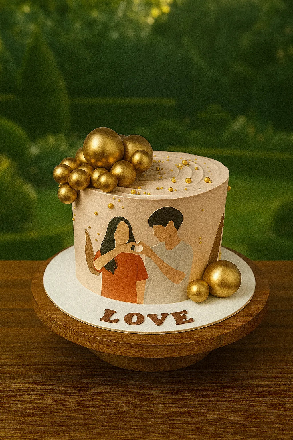 Love Aura Luxe Birthday Cake