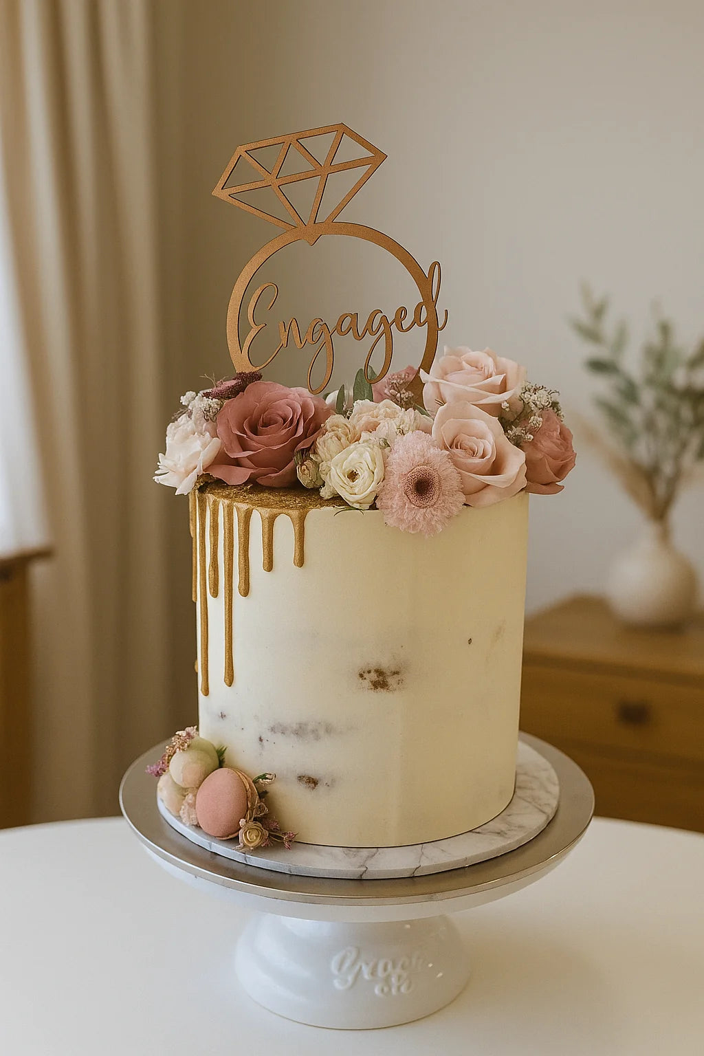 Love Bound Anniversary Cake in Meerut-The Baking Kaur